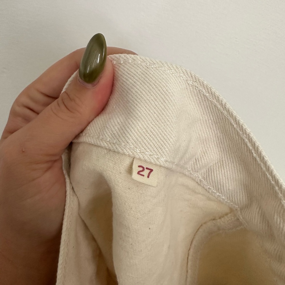 Levi Strauss Button Front Mini Skirt Size 27 EUC - Picture 6 of 6